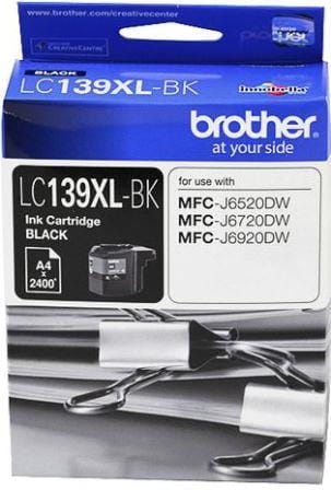 Brother LC139XLBK Black Ink Suits MFC-J6520/6720/6920DW UP TO 2400 PAGES – Brother COB-LC139XLBK Brother Printer Consumable - INKJET Product Image