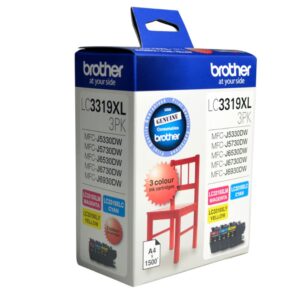 This Brother Value Pack contains 3 cartridges in the colours magenta
