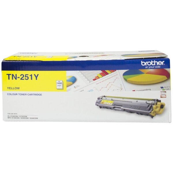 This Brother TN-251 Toner Cartridge has a high page yield of 1