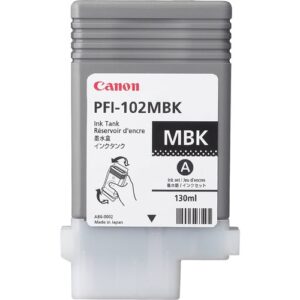 PFI-102MBK MATTE BLACK INK TANK 130ML FOR IPF500 510 600610IPF650655700750755
