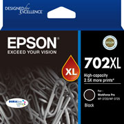 EPSON 702XL BLACK INK DURABRITE WF-3720 WF-3725