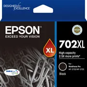 EpsonEPSON 702XL BLACK INK DURABRITE WF-3720 WF-3725InkJet Cartridges