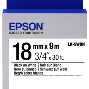 EPSON TAPE STANDARD 18MM BLACKWHITE 9M LW-400 LW-600P