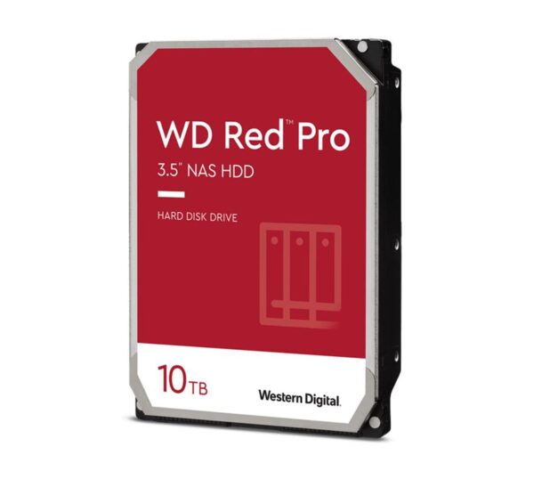 Western Digital WD Red Pro 10TB 3.5" NAS HDD SATA3 7200RPM 256MB Cache 24x7 NASware 3.0 CMR Tech 5yrs wty