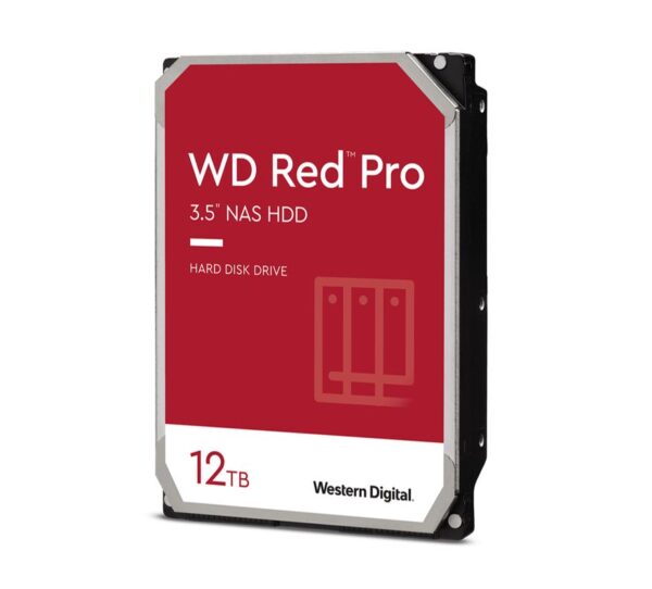 Western Digital WD Red Pro 12TB 3.5" NAS HDD SATA3 7200RPM 256MB Cache 24x7 NASware 3.0 CMR Tech 5yrs wty