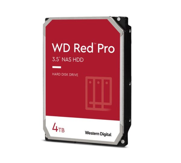 Western Digital WD Red Pro 4TB 3.5" NAS HDD SATA3 7200RPM 256MB Cache 24x7 NASware 3.0 CMR Tech 5yrs wty