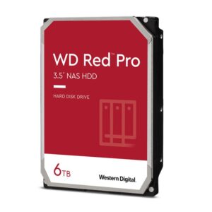 Western Digital WD Red Pro 6TB 3.5" NAS HDD SATA3 7200RPM 256MB Cache 24x7 NASware 3.0 CMR Tech 5yrs wty