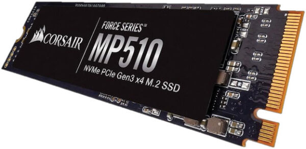 Corsair Force MP510 960GB NVMe PCIe Gen3 x4 M.2 SSD 3D TLC 3480/3000 MB/s 280/700IOPS (2280) 1.8mil Hrs 5yrs