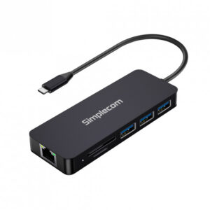Simplecom CHN580 USB-C SuperSpeed 8-in-1 Multiport Hub Adapter Dock