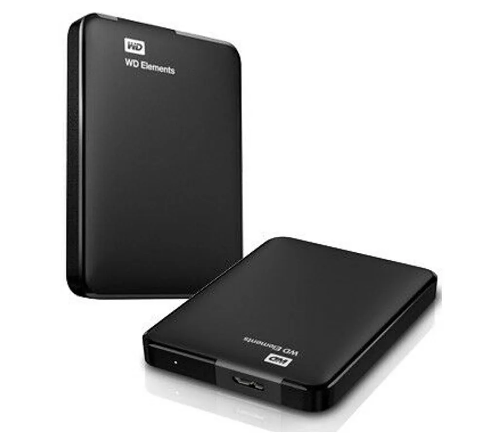 Western Digital WD Elements 4TB USB 3.0 2.5' Portable External Hard Drive - Slim Light Durable Shock Proof Black Plug & Play NTFS for Windows 10/8.1/7 – Western Digital HXWD-ELM25-4TB 2.5' Portable External Product Image
