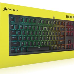 The CORSAIR K60 RGB PRO SE Mechanical Gaming Keyboard is built for both style and substance with a durable brushed aluminum frame