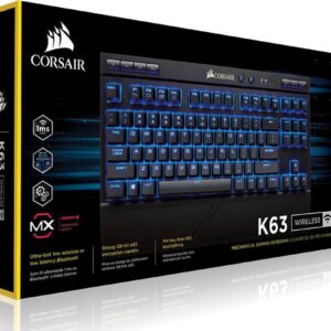 Experience ultimate gaming freedom with the CORSAIR K63 Wireless Mechanical Gaming Keyboard
