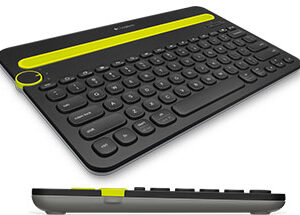 Logitech K480 Bluetooth Wireless Multi Device Keyboard Black for PC Smartphone Tablet Windows Mac Android iOS - 920-006380