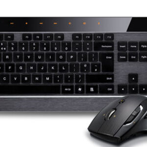 RAPOO 8900P 5GHz Wireless Laser Metal Keyboard Mouse Combo - UltraThin Adjustable HD Laser Engine
