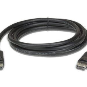 Aten DisplayPort Cable provides high-definition connectivity and advanced auxiliary channeling. Our DisplayPort cables support long distance connections by safeguarding transmission quality and image clarity. We offer DisplayPort cables at lengths of 2 to 5 meters supporting resolutions up to 4K UHD (3840 x 2160 @ 60Hz).