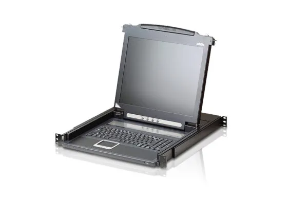Aten CL-1000NA - Slideaway 19" LCD Console The CL1000 is a KVM console module that serves as the front-end for standard KVM switches. The CL1000 features an integrated 19" LCD panel