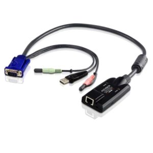 The KA7176 KVM Adapter Cable connects the KVM switch to the video