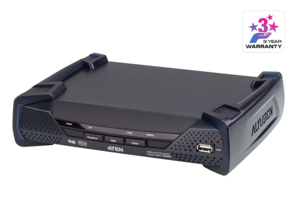 Aten DVI Dual Link KVM over IP Receiver with DC Power + Power over Ethernet support