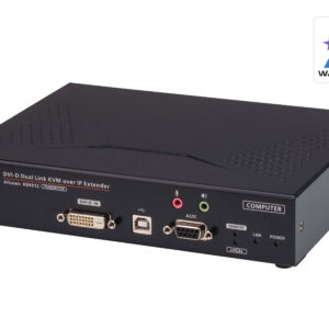 Aten DVI Dual Link KVM over IP Transmitter with DC Power + Power over Ethernet support
