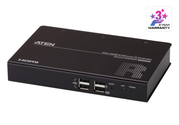 Advance processor provides visually lossless and low latency video transmissions up to 1920 x 1200 @ 60Hz; compliant with HDMI 1.4a and HDCP 1.4