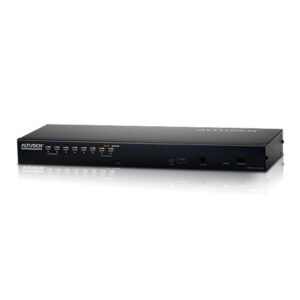 The KH1508i KVM Switch is a control unit that allow access to multiple computers from a single KVM console. It uses TCP/IP for its communications protocol