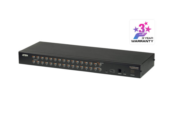 The KH1532A KVM switches are control units that allow IT administrators to access and control multiple computers from a single PS/2 or USB KVM console (keyboard