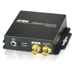 The VC480 3G/HD/SD SDI to HDMI Converter provides a professional way to exchange high definition signals in real time. The SDI and HDMI signal conversion is 100% digital and guarantees no loss of quality for both the audio and video transmission. The VC480 is the most dependable way to convert signals with confidence when monitoring in any post or broadcast application.