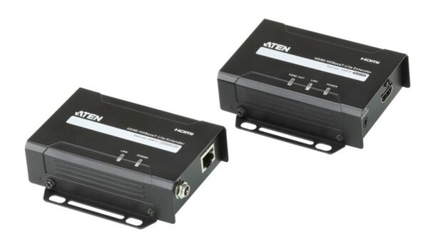The VE801 HDMI HDBaseT Lite Extender extends an HDBaseT signal up to 70m from the HDBaseT source using one Cat 5e/6/6a cable. It supports HDMI features that include 3D