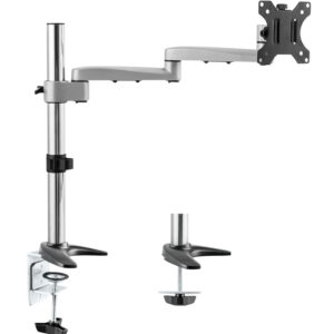 Astrotek Monitor Stand Desk Mount 44cm Arm for Single Screen 13"-34" 15kg 30° tilt 180° swivel 360° rotate VESA 75x75 100x100