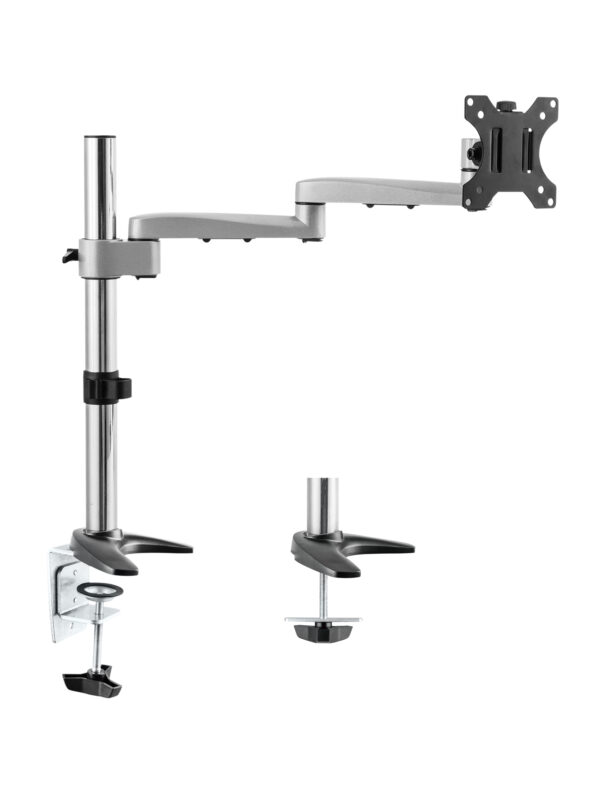 Astrotek Monitor Stand Desk Mount 44cm Arm for Single LCD Display 21.5" 22" 23.6" 24" 27" 8kg 30° tilt 180° swivel 360° rotate VESA 75x75 100x100
