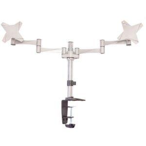 Astrotek Monitor Stand Desk Mount 43cm Arm for Dual Screens 13"-27" 8kg 15° tilt 180° swivel 360° rotate VESA 75x75 100x100 ~MAAT-LCDMOUNT-2H