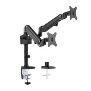Brateck Dual Monitors Heavy-Duty Aluminum Gas Spring Monitor Arm for 13''-32'' Up to 12kg per screen