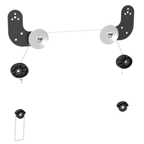 - Fixed wall brackets for 23"-60" LED