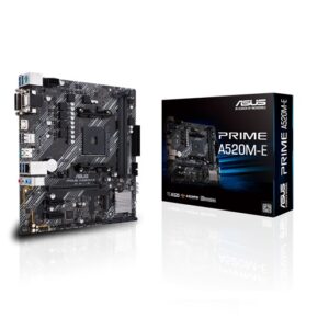 ASUS PRIME A520M-E AMD A520 (Ryzen AM4) Micro ATX Motherboard with M.2 support