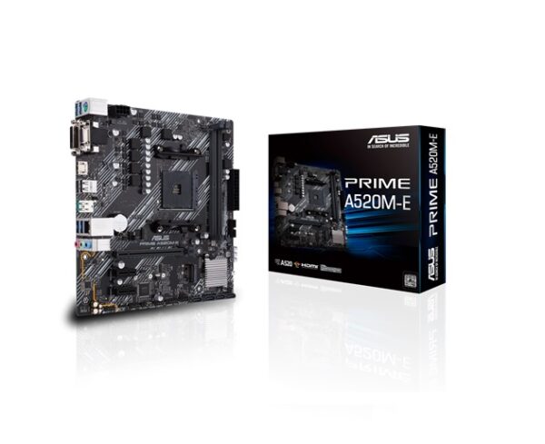 ASUS PRIME A520M-E AMD A520 (Ryzen AM4) Micro ATX Motherboard with M.2 support
