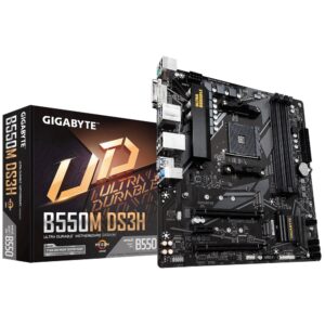 Gigabyte B550M DS3H AMD B550 Ultra Durable Motherboard with Pure Digital VRM Solution