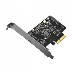 EC318 is a PCI Express to SuperSpeed USB 20Gbps expansion card features USB 3.2 Gen2x2 USB-C interface. This expansion card supports data transfer rate up to 20Gbps and provides enough bandwidth for fast portable SSD storage devices.