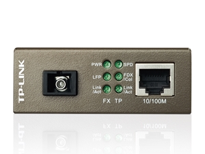 TP-Link MC112CS WDM Media Converter 10/100Mbps RJ45 to 100M single-mode SC fiber Tx:1310nm Rx:1550nm up to 20km