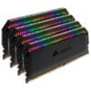 Corsair(LS) Corsair Dominator Platinum RGB 32GB (4x8GB) DDR4 3200MHz CL16 DIMM Unbuffered XMP 2.0 Base SPD@2666 Black Heatspreaders 1.35V AMD RyzenDDR4 UDIMM (Desktop)