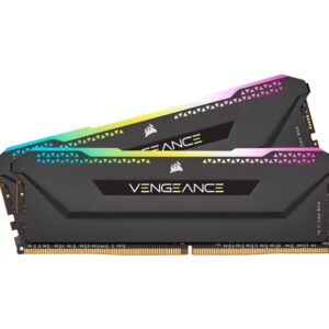 Corsair Vengeance RGB PRO SL 32GB (2x16GB) DDR4 3200Mhz C16 Black Heatspreader for AMD Desktop Gaming Memory