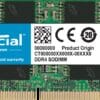 Crucial 8GB (1x8GB) DDR4 SODIMM 3200MHz CL22 1.2V UnRanked Notebook Laptop Memory RAM – Micron (Crucial) MECN4-1X8G32FRA DDR4 SODIMM (Notebook) Product Image