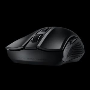 Ergonomic optical gaming mouse with dual 2.4GHz/Bluetooth wireless connectivity