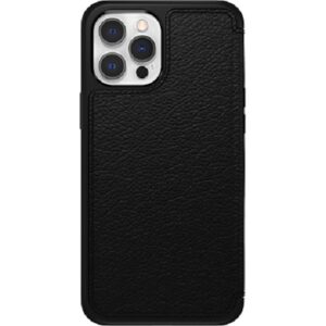 OtterBox Apple iPhone 12 and iPhone 12 Pro Strada Series Case - Shadow Black (77-65420)