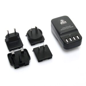 The mbeat Gorilla Power USB international travel charger offers interchangeable adaptors (AU