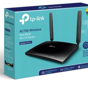 TP-Link Archer MR200 Wireless Dual Band 4G LTE Router allows you to share your 4G LTE network with multiple Wi-Fi devices so you can enjoy uninterrupted HD movies