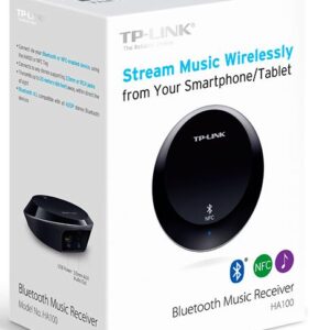 Stream music wirelessly from your smartphone/tablet to any stereo/stand-alone speaker via Bluetooth