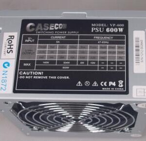 Casecom Power Supply 600W PSU
