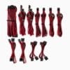 For Corsair PSU - RED/BLACK Premium Individually Sleeved DC Cable Pro Kit