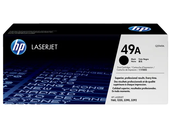 HPHP 49A BLACK TONER 2500 PAGE YIELD FOR LJ 1160 1320 3390Laser Toner