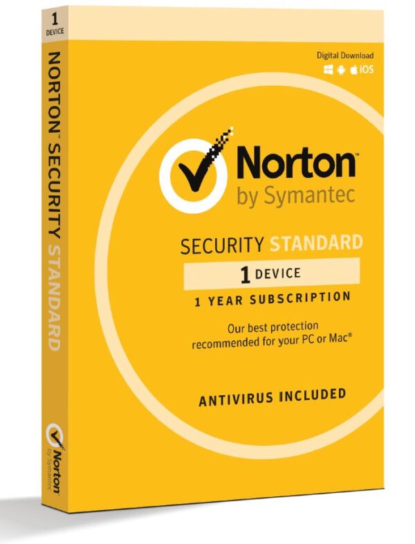 Norton Security Standard 1 Device Retail Box - Compatible with PC